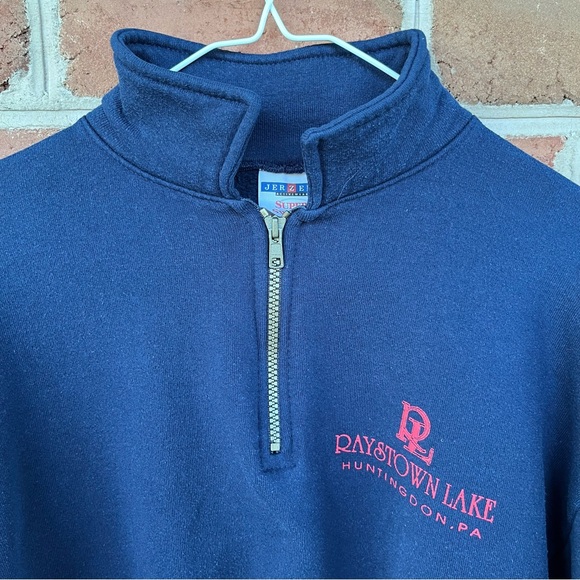 Raystown Lake Huntingdon PA quarter zip sweatshirt. Medium unisex - Picture 9 of 11